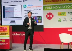 Gary Loh, founder and chairman Dimuto, is talking supply chain and trade management at the AsiaFruit Congress.